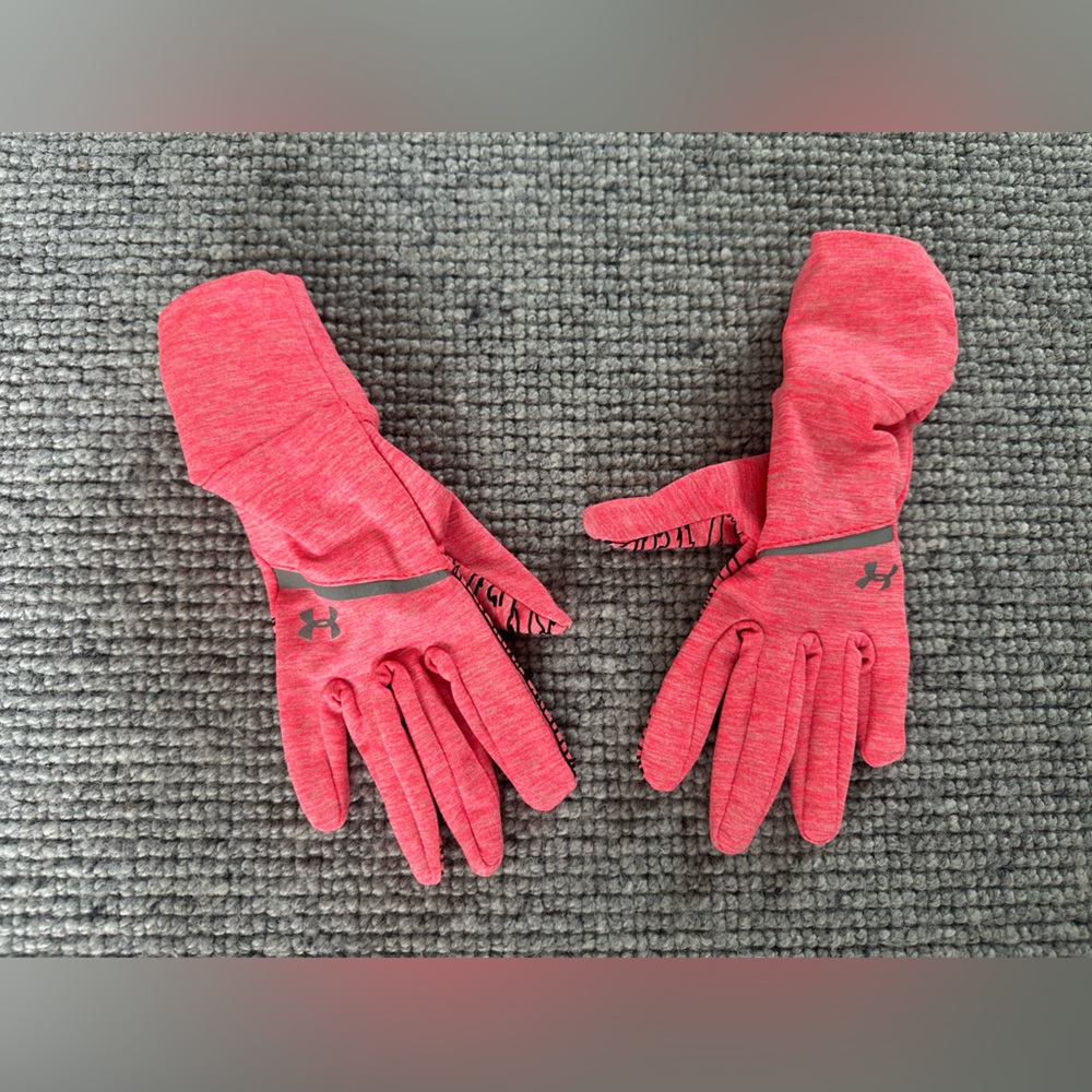 Under Armour Women's Get Set Go Running Gloves Small Pink NEOPULSE - Picture 3 of 9